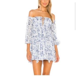 House of Harlow Blue Floral Dress - Revolve Zanna